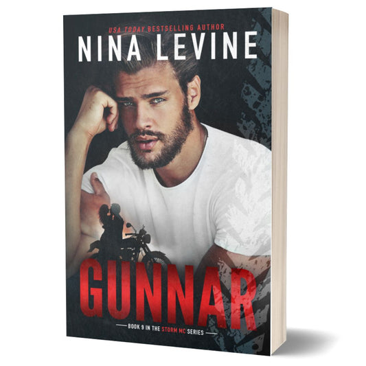 Gunnar by Nina Levine, steamy mc romance set in the Storm MC world.